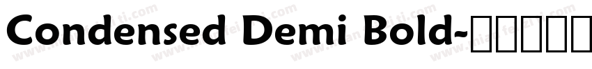 Condensed Demi Bold字体转换